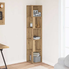 Corner Cabinet 33x33x164.5 cm Engineered Wood 33 x 33 x 165 cm Artisan oak