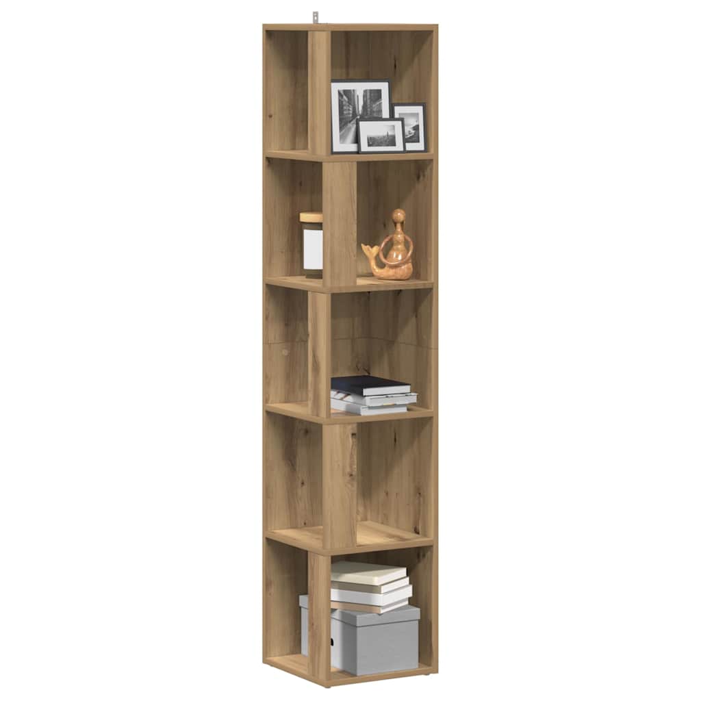 Corner Cabinet 33x33x164.5 cm Engineered Wood 33 x 33 x 165 cm Artisan oak