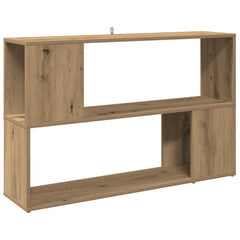 vidaXL Book Cabinet Artisian Oak 100x24x63 cm Engineered Wood 2