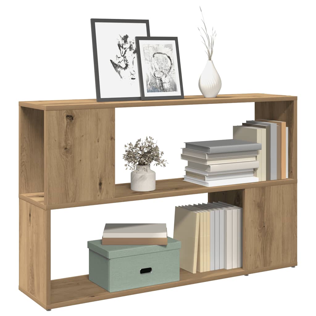 vidaXL Book Cabinet Artisian Oak 100x24x63 cm Engineered Wood 1