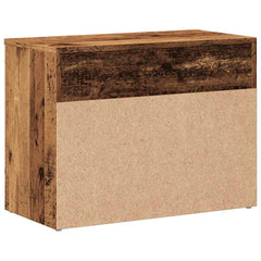 vidaXL Shoe Bench Old Wood 60x30x45 cm Engineered Wood 5