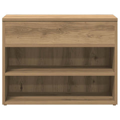vidaXL Shoe Bench Artisan Oak 60x30x45 cm Engineered Wood 5