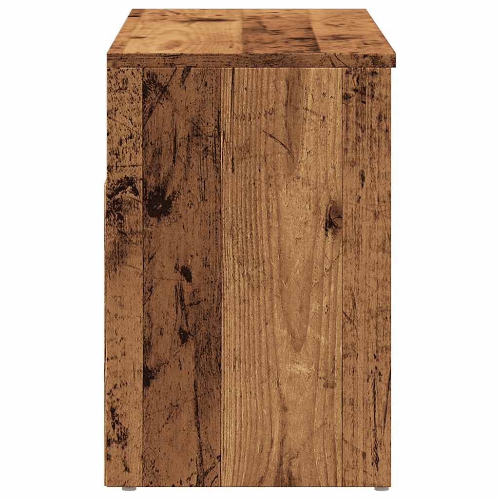 vidaXL Shoe Bench Old Wood 80x30x45 cm Engineered Wood 6