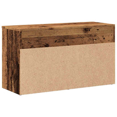 vidaXL Shoe Bench Old Wood 80x30x45 cm Engineered Wood 5