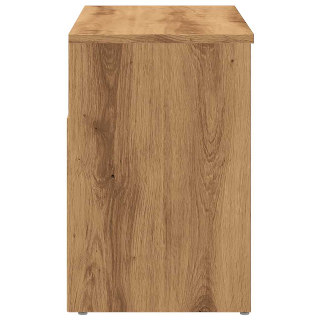 vidaXL Shoe Bench Artisan Oak 80x30x45 cm Engineered Wood 6