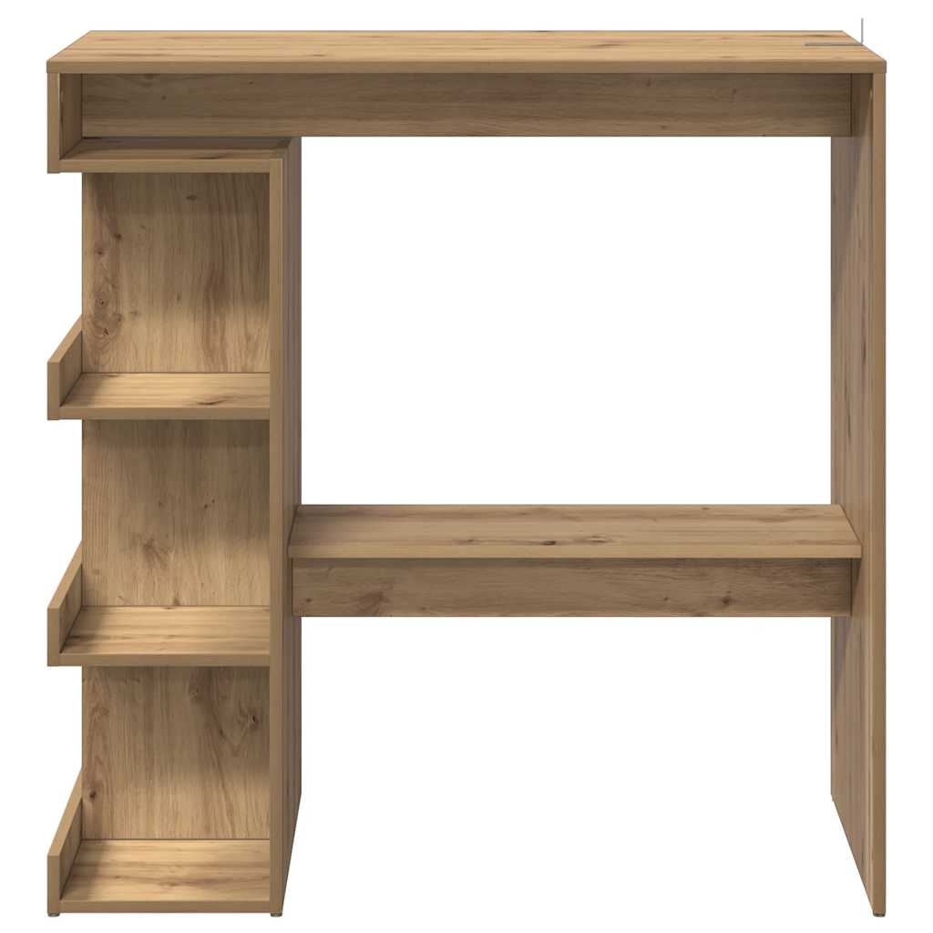 vidaXL Bar Table with Storage Rack Artisan Oak 100x48x101.5 cm 4