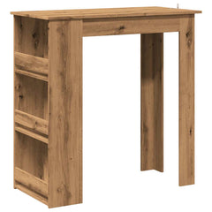 vidaXL Bar Table with Storage Rack Artisan Oak 102x50x103.5 cm 2