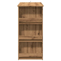 vidaXL Bar Table with Storage Rack Artisan Oak 102x50x103.5 cm 5