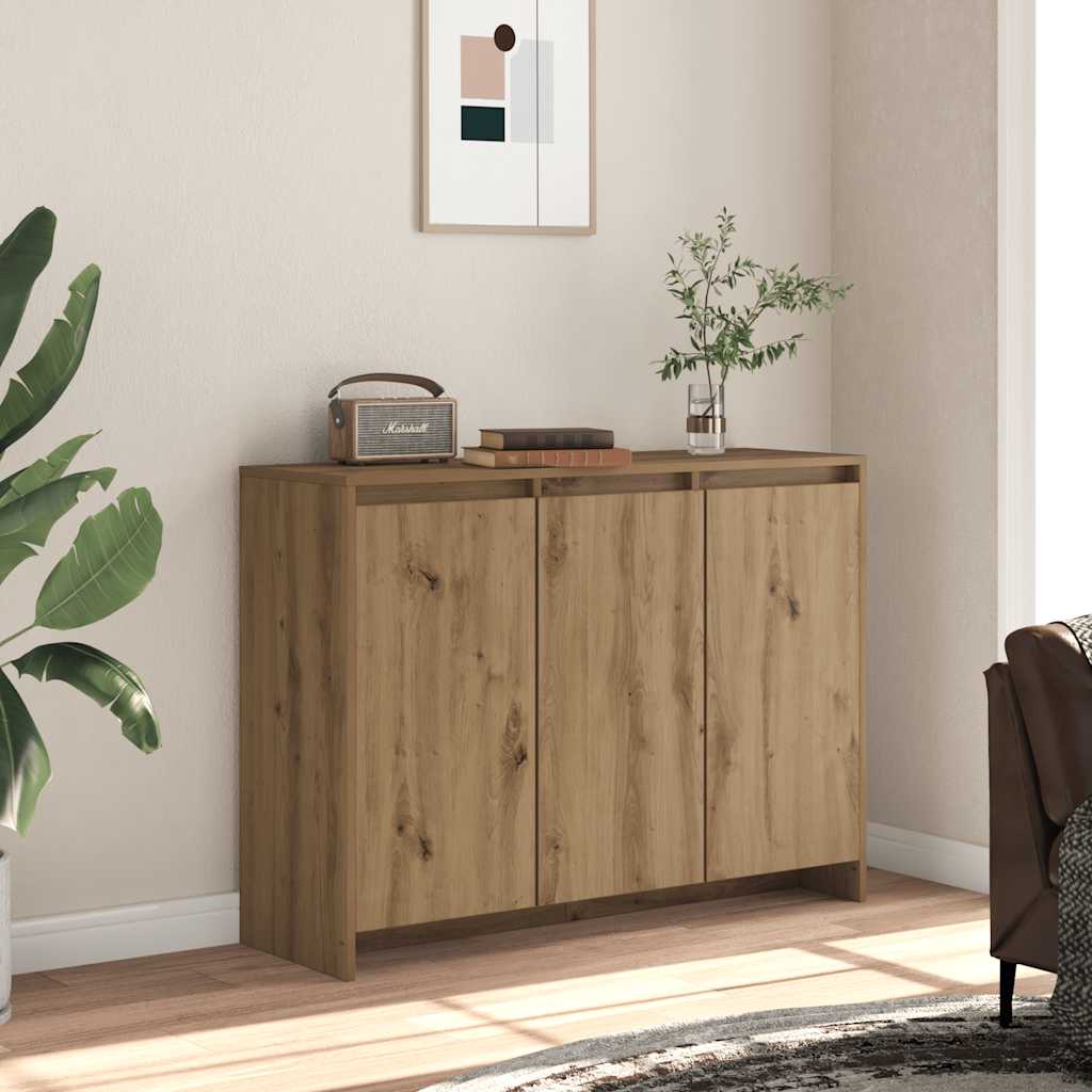 Sideboard 102x33x75 cm Engineered Wood Artisan oak