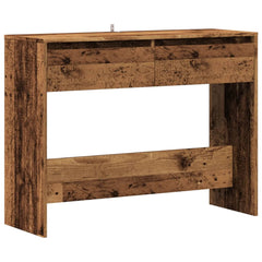 vidaXL Console Table Old Wood 100x35x76.5 cm Engineered Wood 2