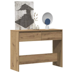 vidaXL Console Table Artisan Oak 100x35x76.5 cm Engineered Wood 3