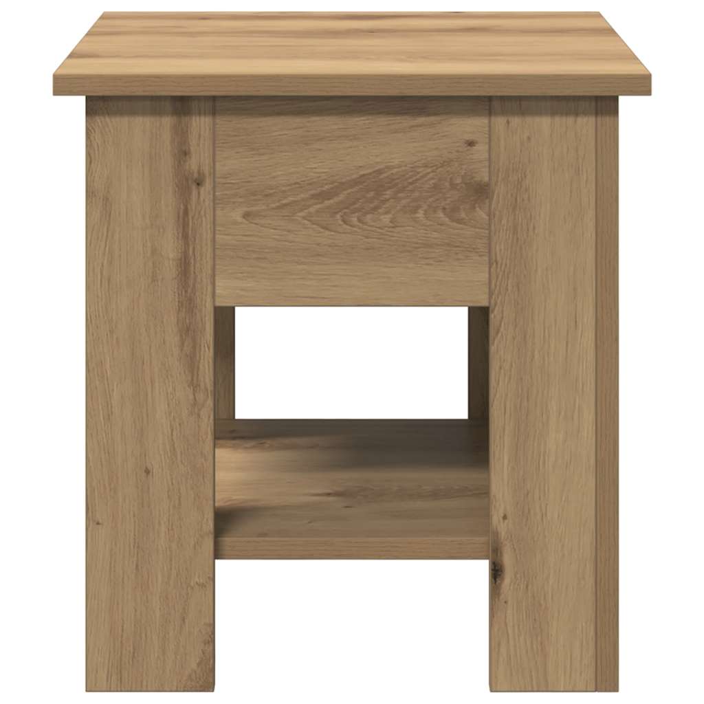vidaXL Coffee Table Artisan Oak 40x40x42 cm Engineered Wood 4