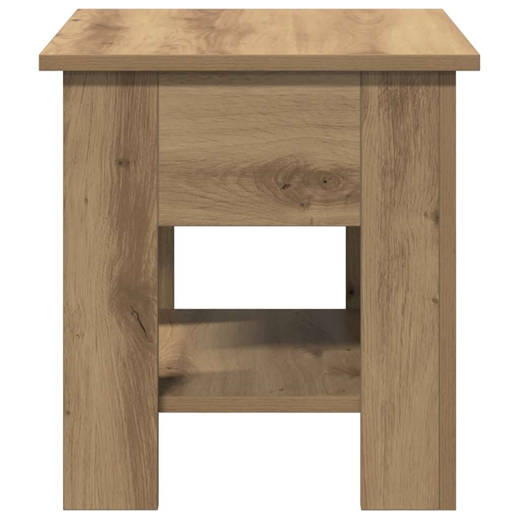 vidaXL Coffee Table Artisan Oak 40x40x42 cm Engineered Wood 6