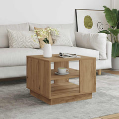 vidaXL Coffee Table Engineered Wood Depth 55 cm Width 55 cm