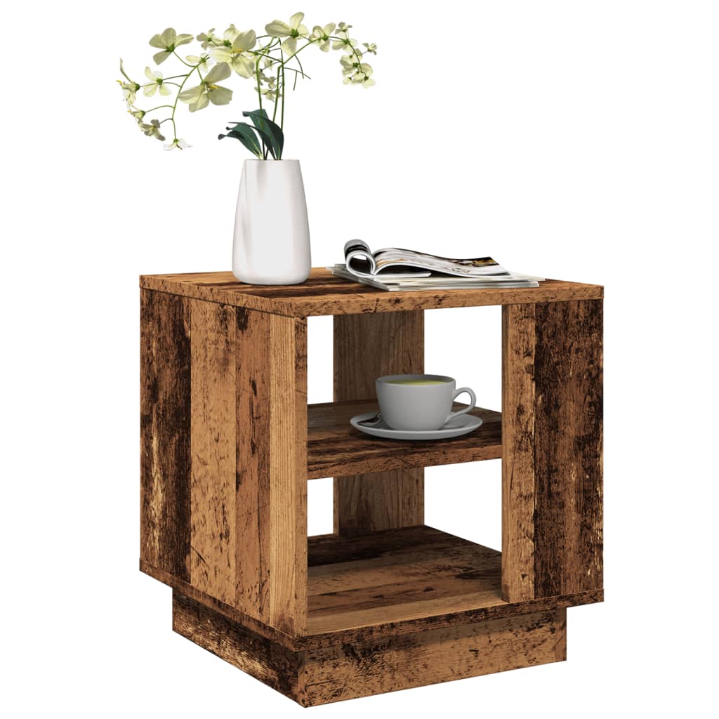 vidaXL Coffee Table Old Wood 40x40x43 cm Engineered Wood 1