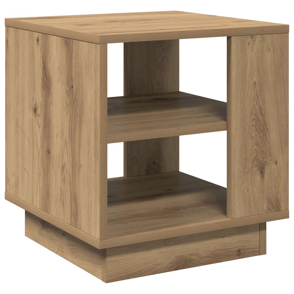 vidaXL Coffee Table Artisan Oak 40x40x43 cm Engineered Wood 2