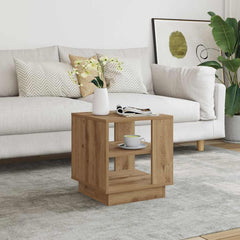 vidaXL Coffee Table Artisan Oak 40x40x43 cm Engineered Wood 1