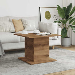 vidaXL Coffee Table Artisan Oak 55,5x55,5x40 cm Engineered Wood 3