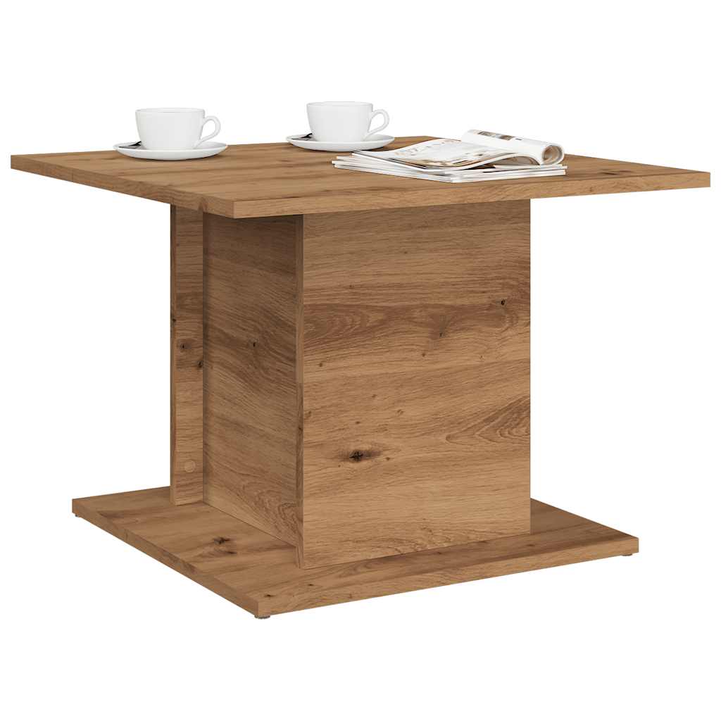 vidaXL Coffee Table Artisan Oak 55,5x55,5x40 cm Engineered Wood 1