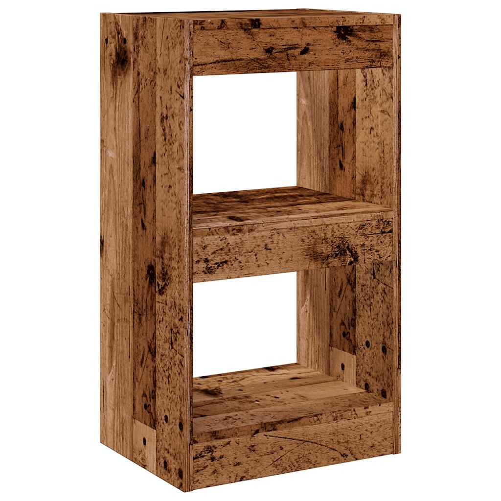 vidaXL Book Cabinet/Room Divider Old Wood 40x30x72 cm 2