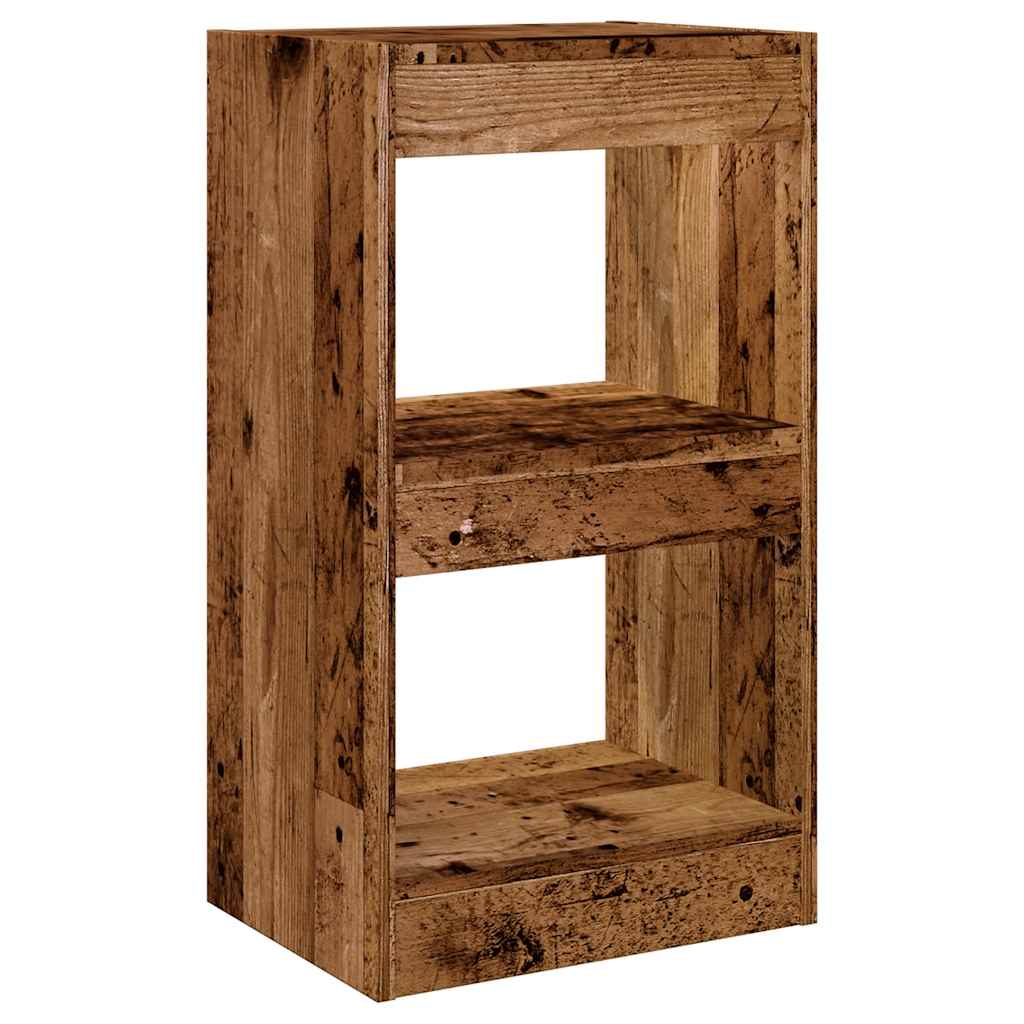 vidaXL Book Cabinet/Room Divider Old Wood 40x30x72 cm 6