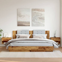 Wall-mounted Bedside Cabinets 2 pcs Old wood
