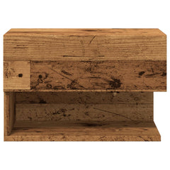 Wall-mounted Bedside Cabinets 2 pcs Old wood