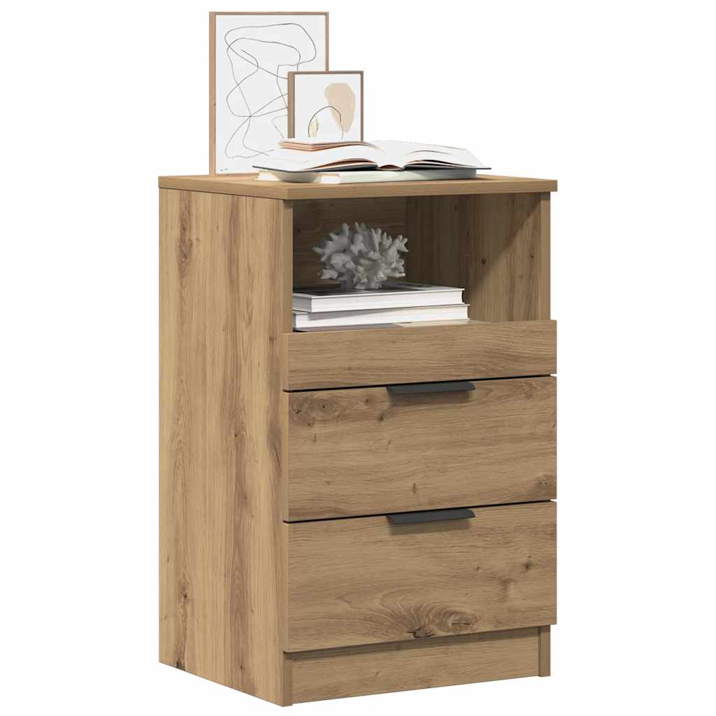vidaXL Bedside Cabinets 2 pcs Artisan Oak 40x36x65 cm Engineered Wood 4