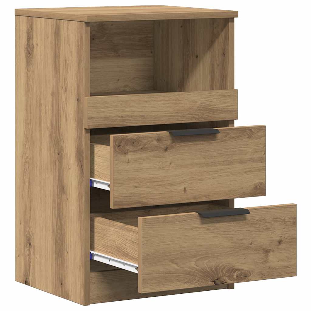 vidaXL Bedside Cabinets 2 pcs Artisan Oak 40x36x65 cm Engineered Wood 5