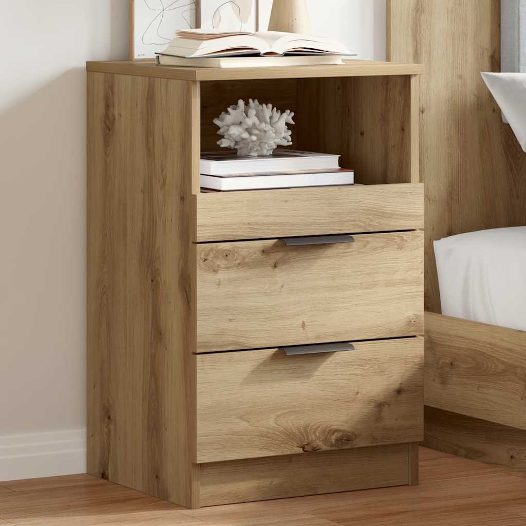 vidaXL Bedside Cabinets 2 pcs Artisan Oak 40x36x65 cm Engineered Wood 1