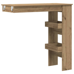 vidaXL Wall Bar Table Artisan Oak 102x45x103.5 cm Engineered Wood 2