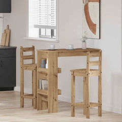 vidaXL Wall Bar Table Artisan Oak 102x45x103.5 cm Engineered Wood 1