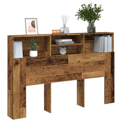 Headboard Cabinet 160x19x103.5 cm Old wood