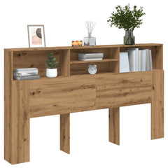 Headboard Cabinet 180x19x103.5 cm Artisan oak