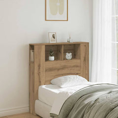 Headboard Cabinet 100x18.5x102.5 cm 100 cm Artisan oak
