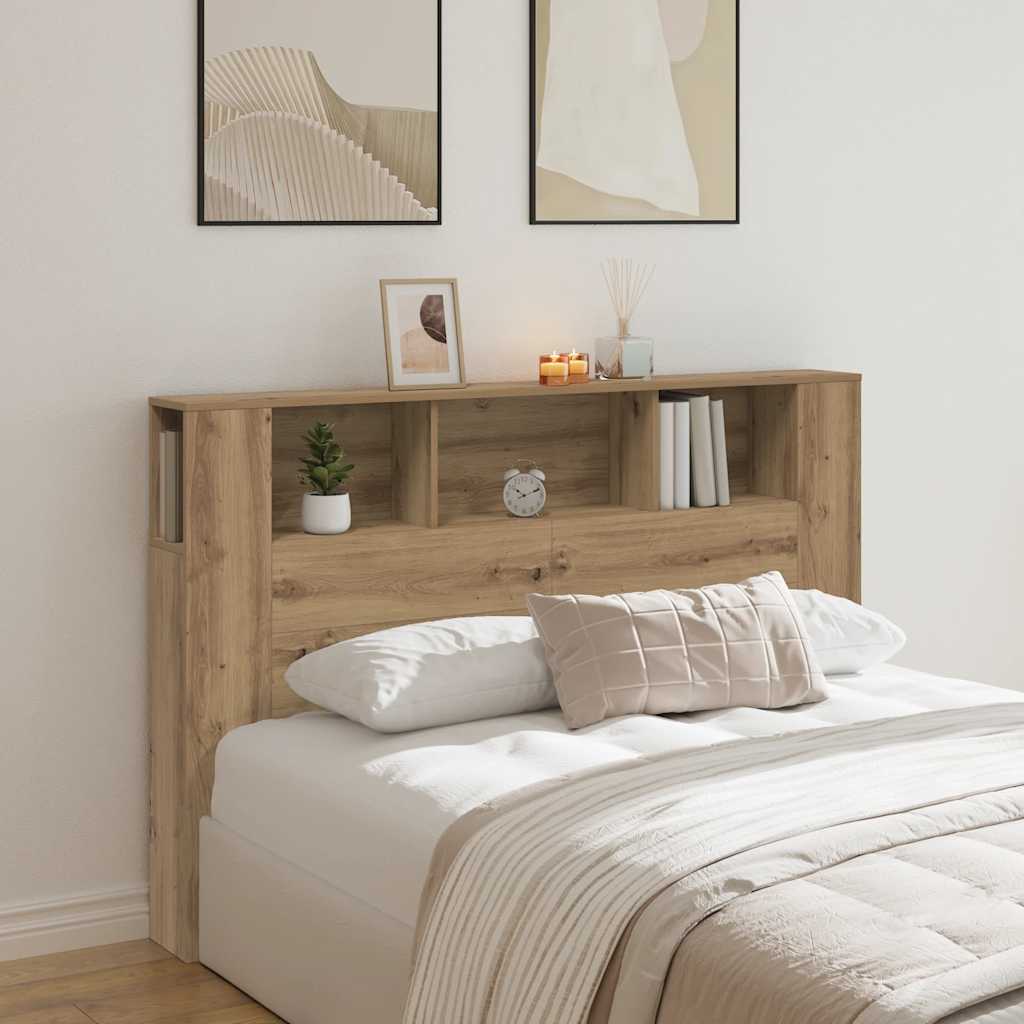 Headboard Cabinet 160x18.5x104.5 cm 160 cm Artisan oak