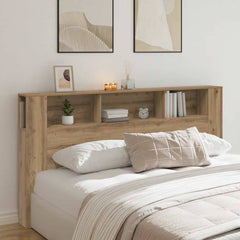 Headboard Cabinet 200x18.5x104.5 cm 200 cm Artisan oak