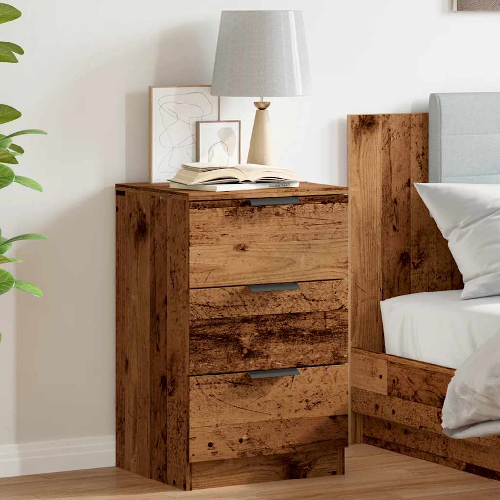 vidaXL Bedside Cabinets 2 pcs Old Wood 40x36x65 cm Engineered Wood 4