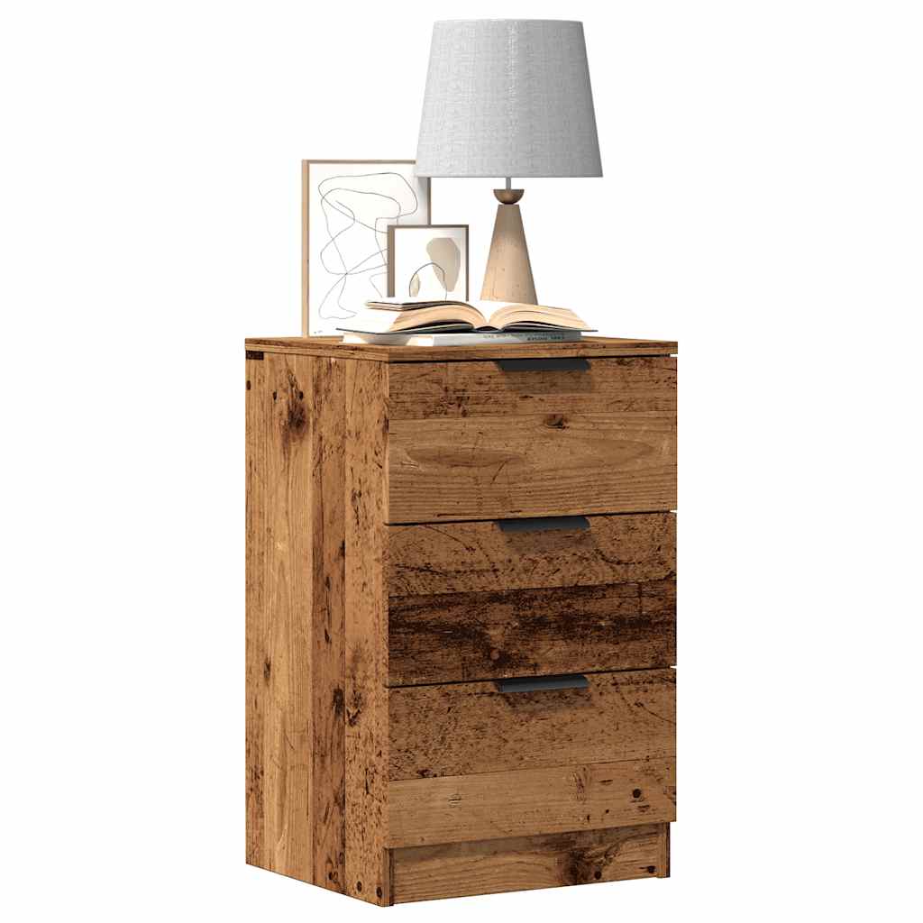 vidaXL Bedside Cabinets 2 pcs Old Wood 40x36x65 cm Engineered Wood 1