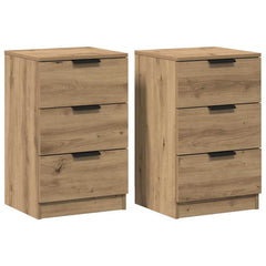 vidaXL Bedside Cabinets 2 pcs Artisan Oak 40x36x65 cm Engineered Wood 2