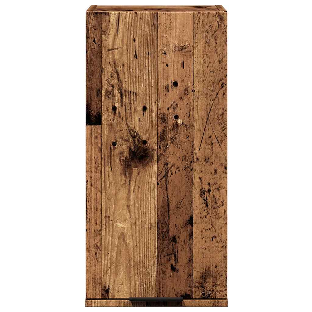 vidaXL Wall-mounted Bathroom Cabinet Old Wood 32x20x67 cm 4