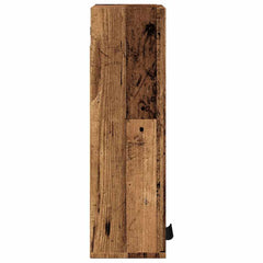 vidaXL Wall-mounted Bathroom Cabinet Old Wood 32x20x67 cm 5