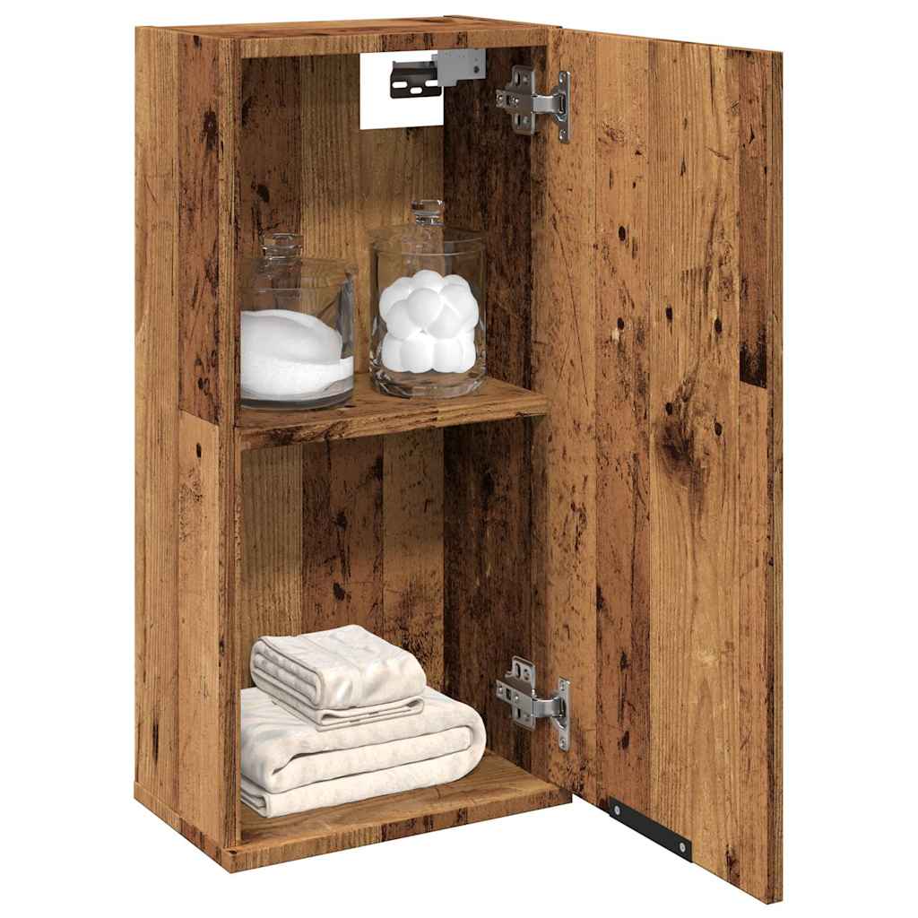 vidaXL Wall-mounted Bathroom Cabinet Old Wood 32x20x67 cm 1
