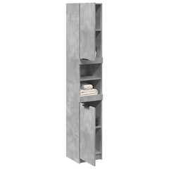 vidaXL Bathroom Cabinet Concrete Grey 32x34x188,5 cm Engineered Wood 1