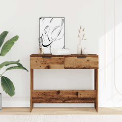 vidaXL Console Table Old Wood 90x36x75 cm Engineered Wood 3