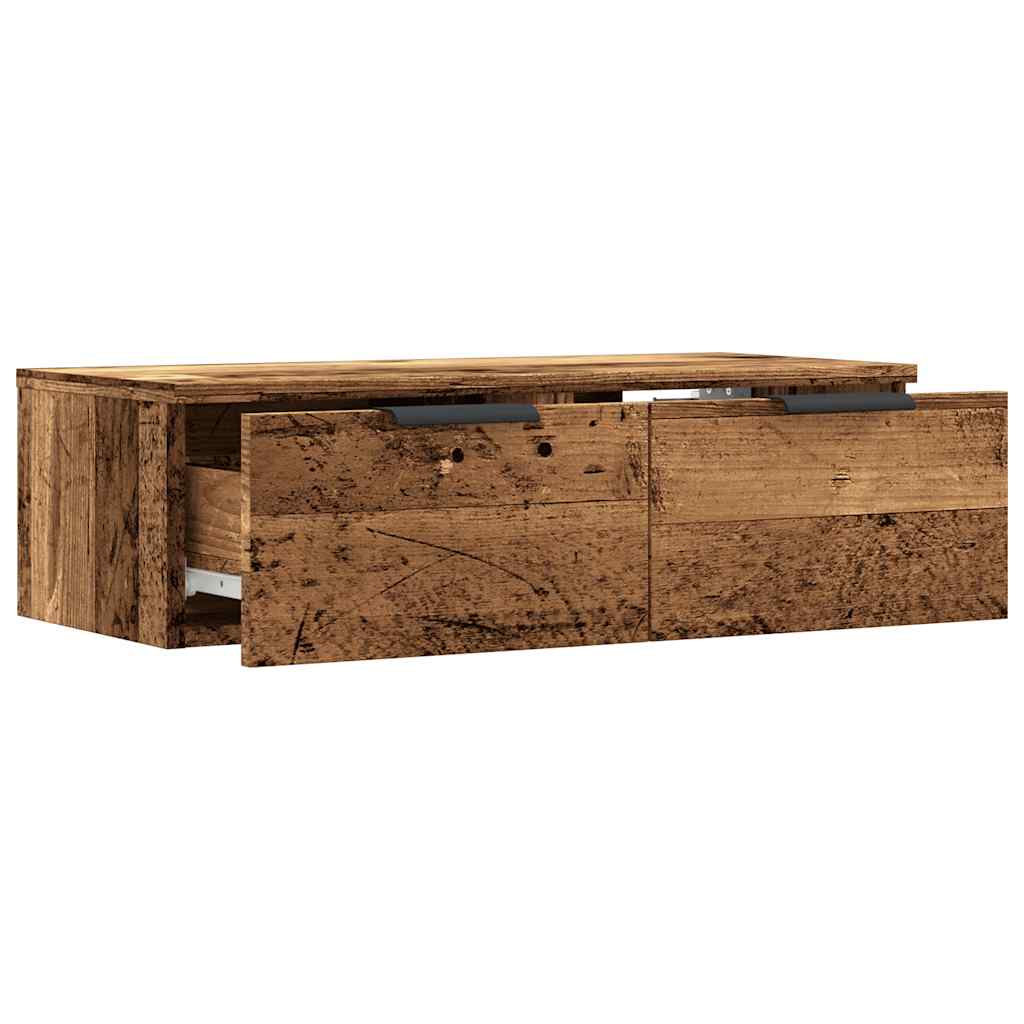 vidaXL Wall Cabinet Old Wood 68x30x20 cm Engineered Wood 5