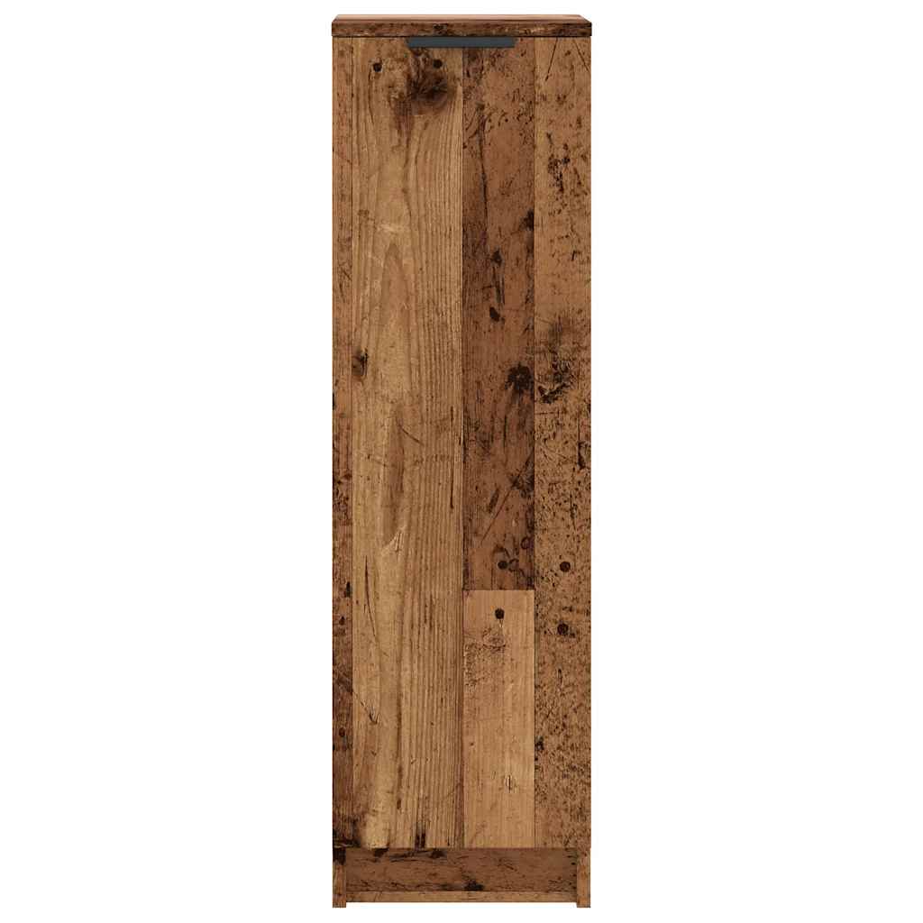 vidaXL Shoe Cabinet Old Wood 29.5x35x100.5 cm Engineered Wood 4