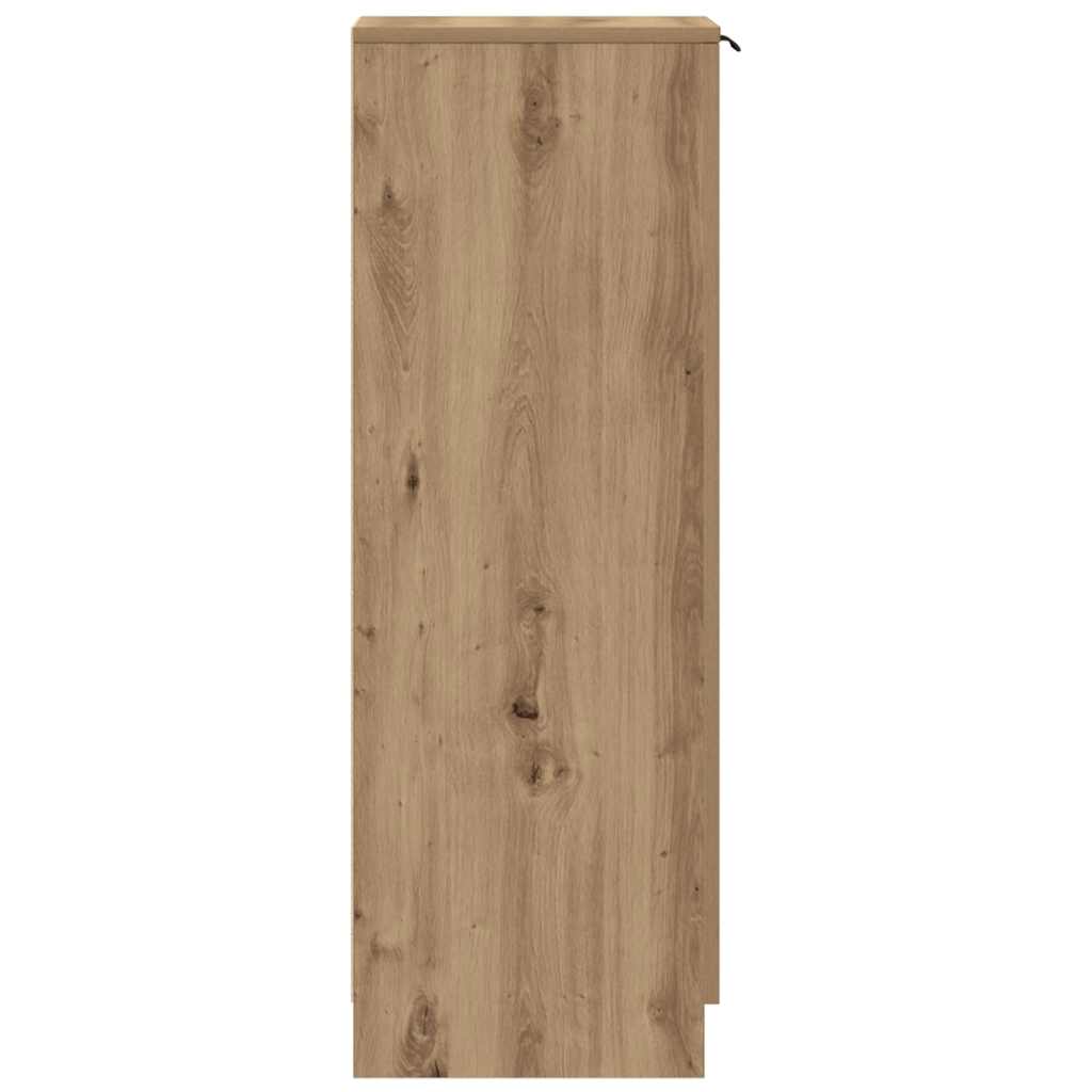 vidaXL Shoe Cabinet Artisan Oak 29.5x35x100.5 cm Engineered Wood 5