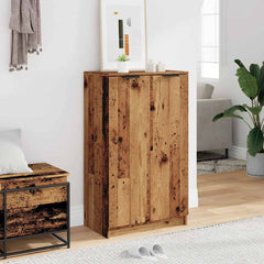 vidaXL Shoe Cabinet Old Wood 59x35x100.5 cm Engineered Wood 3