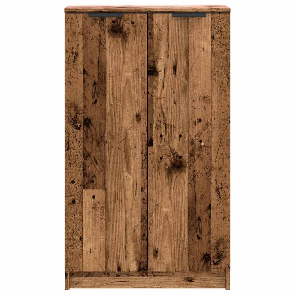 vidaXL Shoe Cabinet Old Wood 59x35x100.5 cm Engineered Wood 4